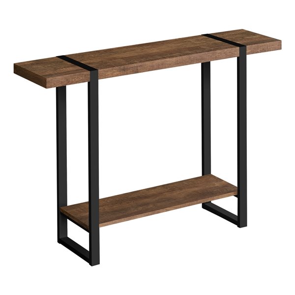 Monarch Specialties 48-in Brown Reclaimed-look Industrial Console Table