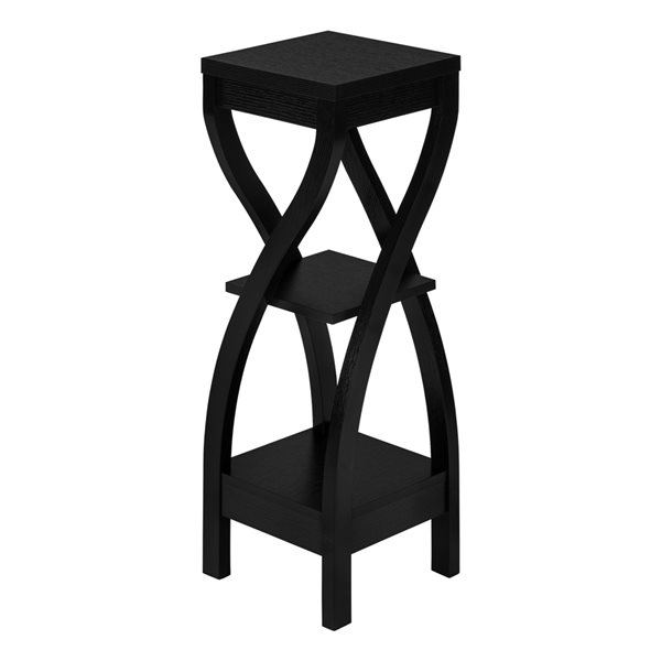 Monarch Specialties Black Composite Square Plant Table