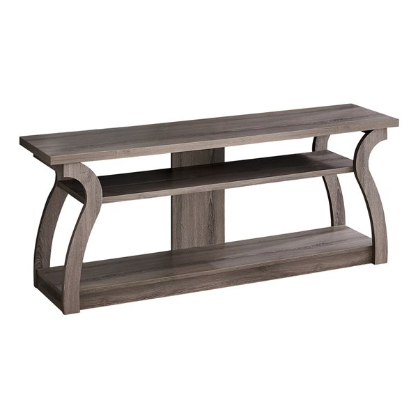 Monarch Specialties 60-in Dark Taupe TV Stand
