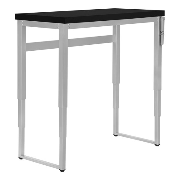 Monarch Specialties 48-in Black and Silver Metal Modern/contemporary Adjustable Desk