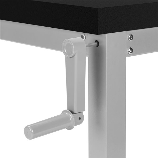 Monarch Specialties 48-in Black and Silver Metal Modern/contemporary Adjustable Desk