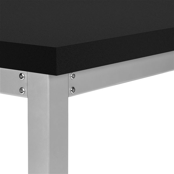 Monarch Specialties 48-in Black and Silver Metal Modern/contemporary Adjustable Desk