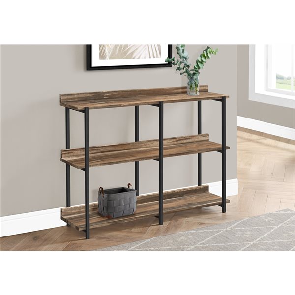 Monarch Specialties 48-in Brown Reclaimed-look Modern Console Table