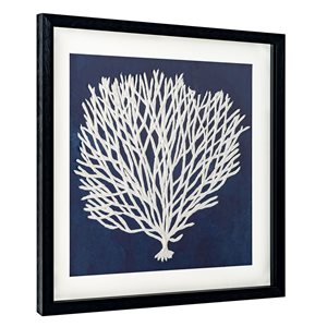 Gild Design House 26-in x 26-in Sea Fan I Hand-Painted Shadow Box