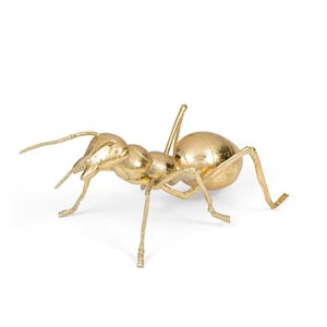 Gild Design House Polystone Resin Gold Ant Statue