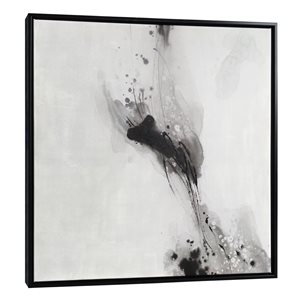 Gild Design House 30-in x 30-in Raven Mist I Hand-Painted Canvas
