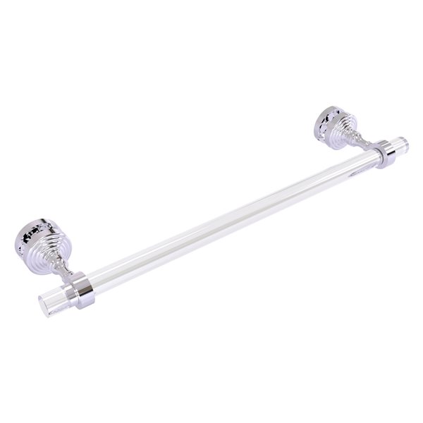 Allied Brass Pacific Grove Polished Chrome 18-in Shower Door Towel Bar