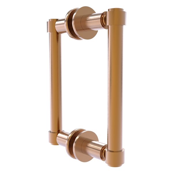 Allied Brass Contemporary Brushed bronze 6-in Back to Back Shower Door Pull