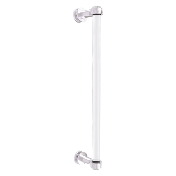 Allied Brass Clearview Satin chrome 18in Single Side Shower Door Pull