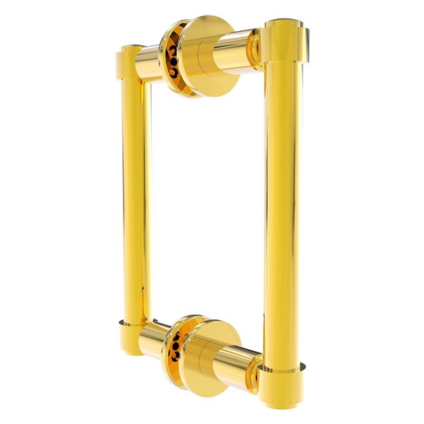 Allied Brass Contemporary Polished brass 6-in Back to Back Shower Door Pull