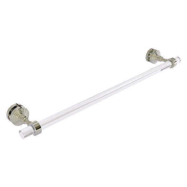 Allied Brass Pacific Grove Polished Nickel 24-in Shower Door Towel Bar