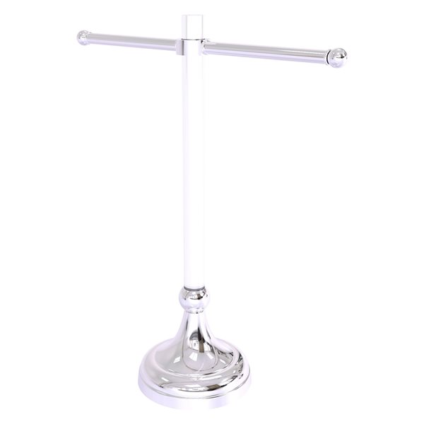 Allied Brass Pacific Grove Polished Chrome Freestanding Guest Towel Stand