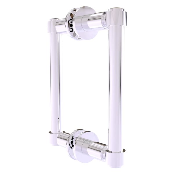 Allied Brass Contemporary Polished chrome 6-in Back to Back Shower Door Pull