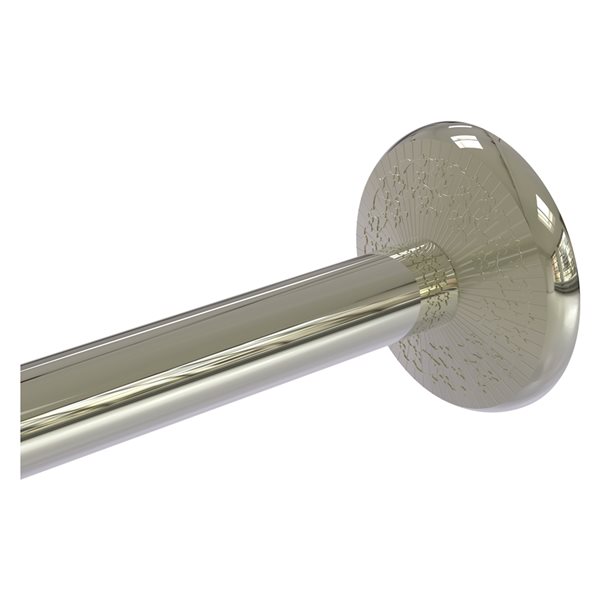 Allied Brass Monte Carlo Polished Nickel Shower Curtain Rod Brackets