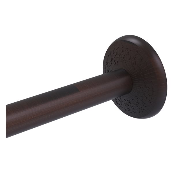 Allied Brass Monte Carlo Bronze Shower Curtain Rod Brackets MC