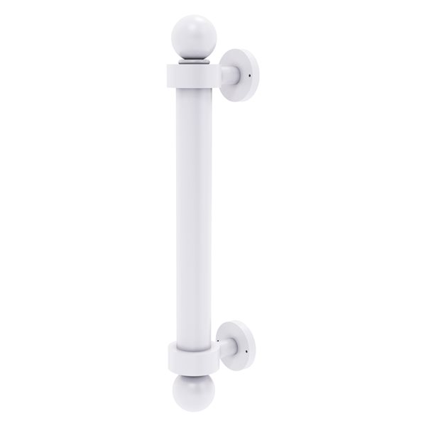 Allied Brass 8-in Matte White Reeded Door Pull