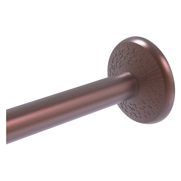 Allied Brass Monte Carlo Antique Copper Shower Curtain Rod Brackets