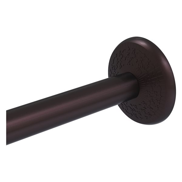 Allied Brass Monte Carlo Antique Bronze Shower Curtain Rod Brackets MC