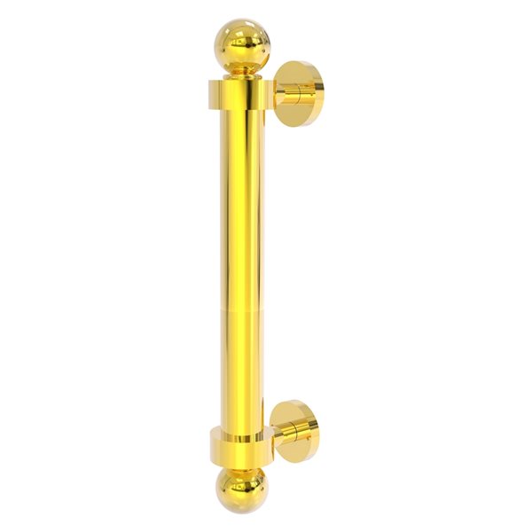 Allied Brass 8-in Polished Brass Reeded Door Pull