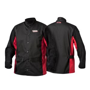 Lincoln Electric Shadow Split Leather Sleeved Welding Jacket -Large