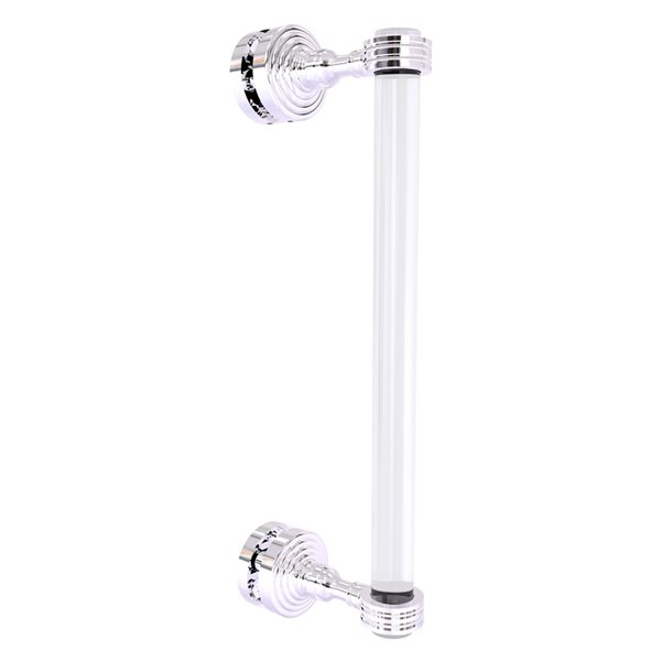 Allied Brass Pacific Grove 12-in Polished Chrome Hinged Shower Door Pull