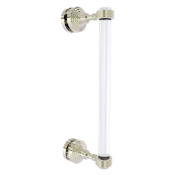 Allied Brass Pacific Grove 12-in Polished Nickel Brass Hinged Shower Door Handle