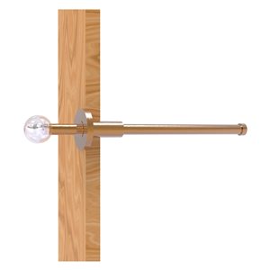 Allied Brass Clearview 10.1-in L x 1.9-in H Extendable Brushed Bronze Brass Closet Rod - Hardware Included