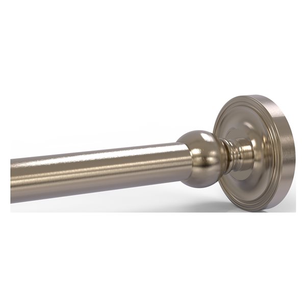 Allied Brass Prestige Regal Antique Pewter Brass Shower Rod Wall Supports - 2-Pack