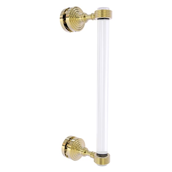 Allied Brass Pacific Grove Brass-Plated 12-in Hinged Shower Door Pull