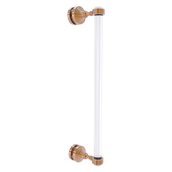 Allied Brass Pacific Grove 18-in Brushed Bronze Brass Hinged Shower Door Handle
