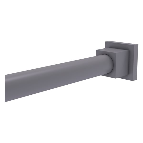 Allied Brass Montero Matte Grey Brass Shower Rod Wall Supports - 2-Pack