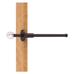 Allied Brass Clearview 10.1-in L x 1.9-in H Extendable Aged Bronze Brass Closet Rod - Hardware Included