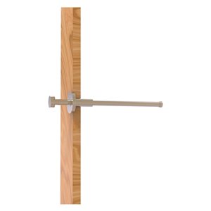 Allied Brass 10-in L x 2-in H Extendable Pewter Brass Closet Rod - Hardware Included