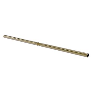 Allied Brass 72-in Unlacquered Brass Fixed Single Straight Shower Rod