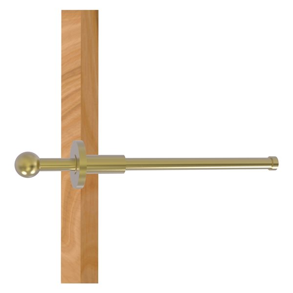Allied Brass 10in L x 1.9in H Extendable Satin Brass Closet Rod