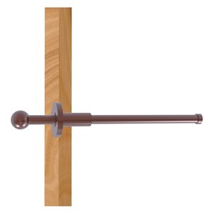 Allied Brass 10-in L x 1.9-in H Extendable Antique Copper Brass Closet Rod - Hardware Included