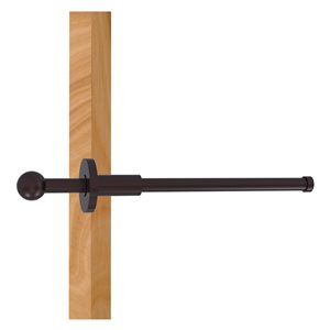 Allied Brass 10-in L x 1.9-in H Extendable Aged Bronze Brass Closet Rod - Hardware Included