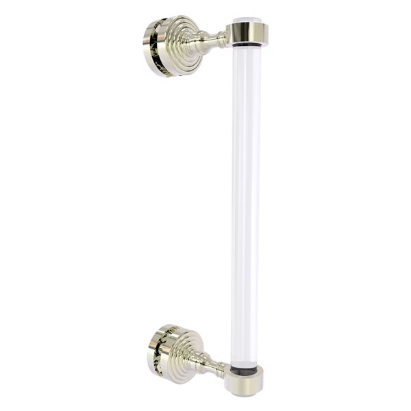 Allied Brass Pacific Grove Polished Nickel 12-in Hinged Shower Door Handle