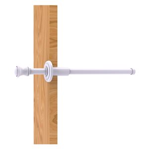 Allied Brass Carolina 9.8-in L x 1.8-in H Extendable White Brass Closet Rod - Hardware Included