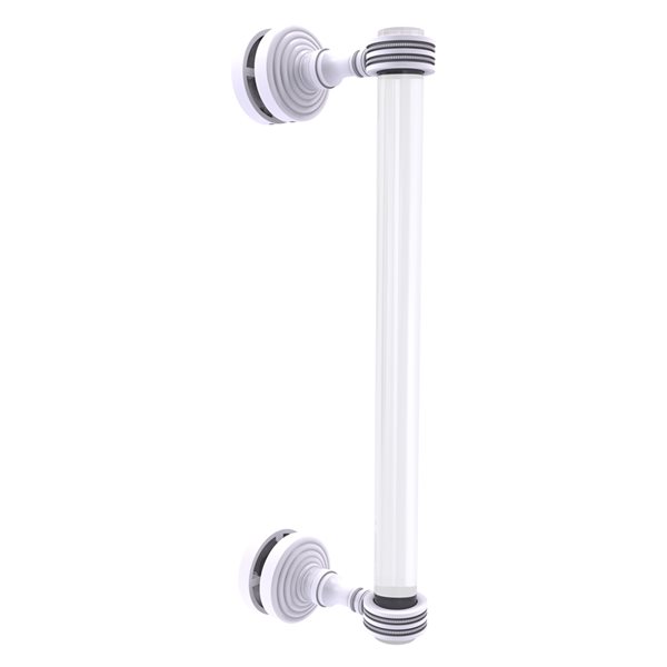 Allied Brass Pacific Grove 12-in White Hinged Shower Door Pull