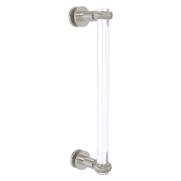 Allied Brass Clearview 12-in Satin Nickel Hinged Shower Door Handle