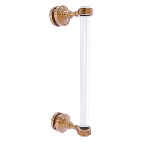 Allied Brass Pacific Grove 12-in Brushed Bronze Hinged Shower Door Pull