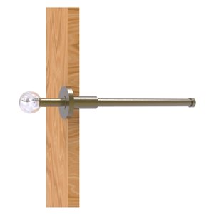 Allied Brass Clearview 10.1-in L x 1.9-in H Extendable Antique Brass Closet Rod - Hardware Included