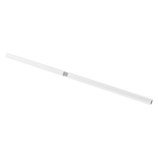 Allied Brass 72-in Matte White Fixed Single Straight Shower Rod