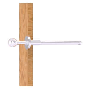 Allied Brass Clearview 10.1-in L x 1.9-in H Extendable Satin Chrome Brass Closet Rod - Hardware Included