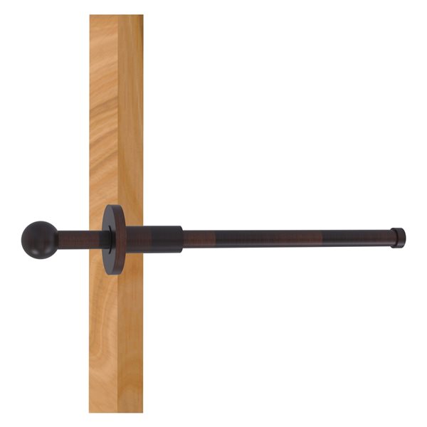 Allied Brass 10-in L x 1.9-in H Extendable Venetian Bronze Brass Closet Rod - Hardware Included