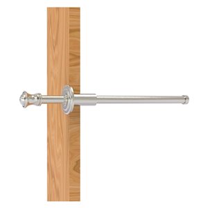 Allied Brass Carolina 9.8-in L x 1.8-in H Extendable Satin Nickel Brass Closet Rod - Hardware Included