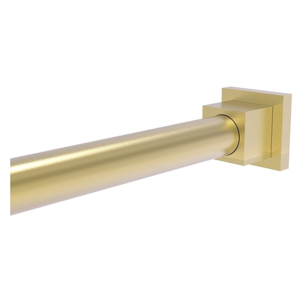 Allied Brass Montero Satin Brass Shower Rod Wall Supports - 2-Pack