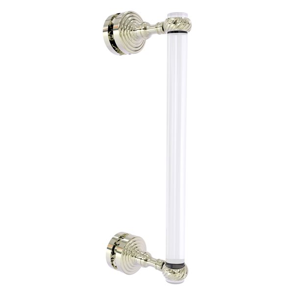 Allied Brass Pacific Grove 12-in Polished Nickel Hinged Shower Door Handle