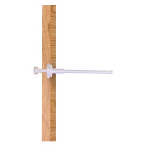 Allied Brass 10-in L x 2-in H Extendable Polished Chrome Brass Closet Rod - Hardware Included
